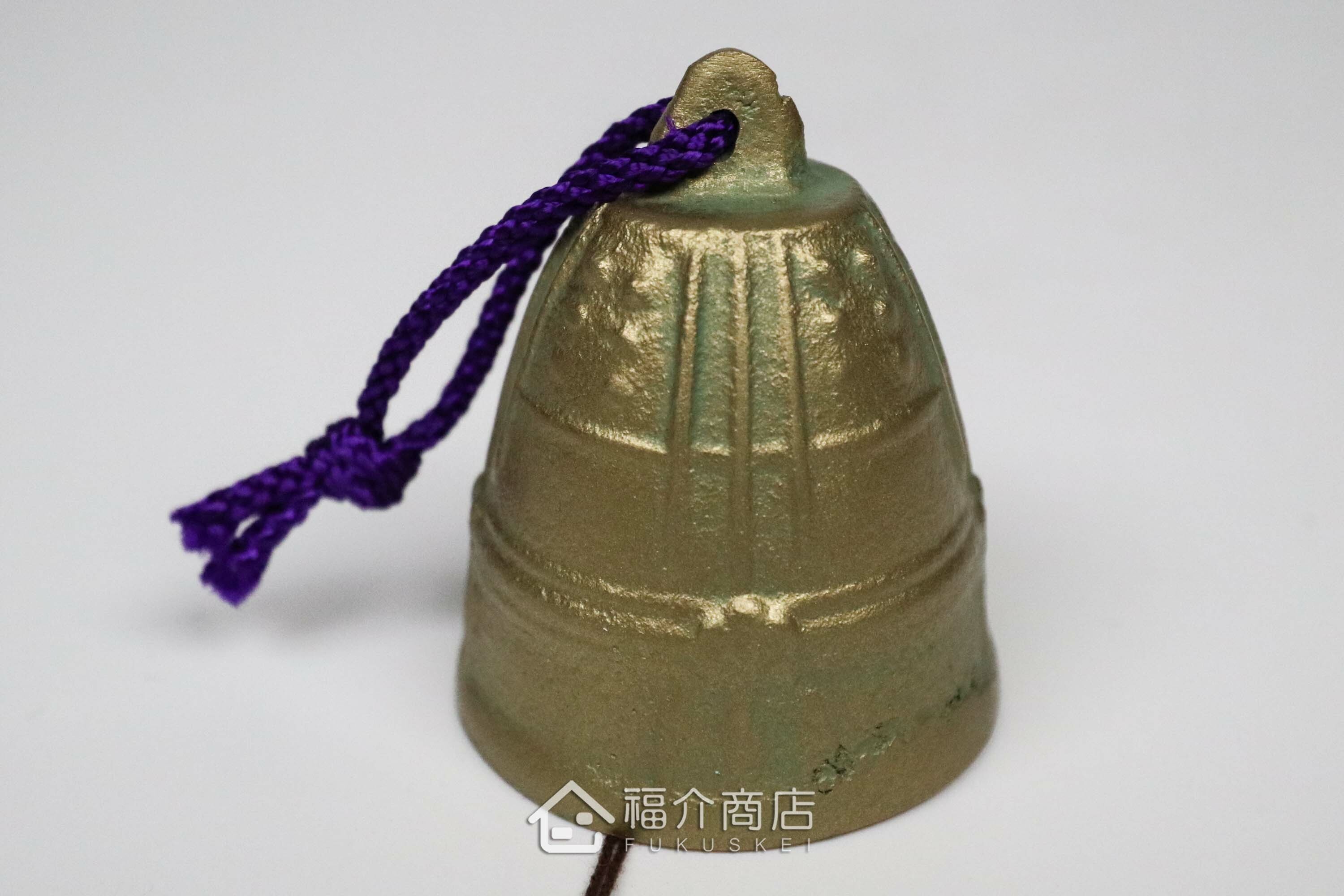 銅製的青銅色釣鐘造型風鈴