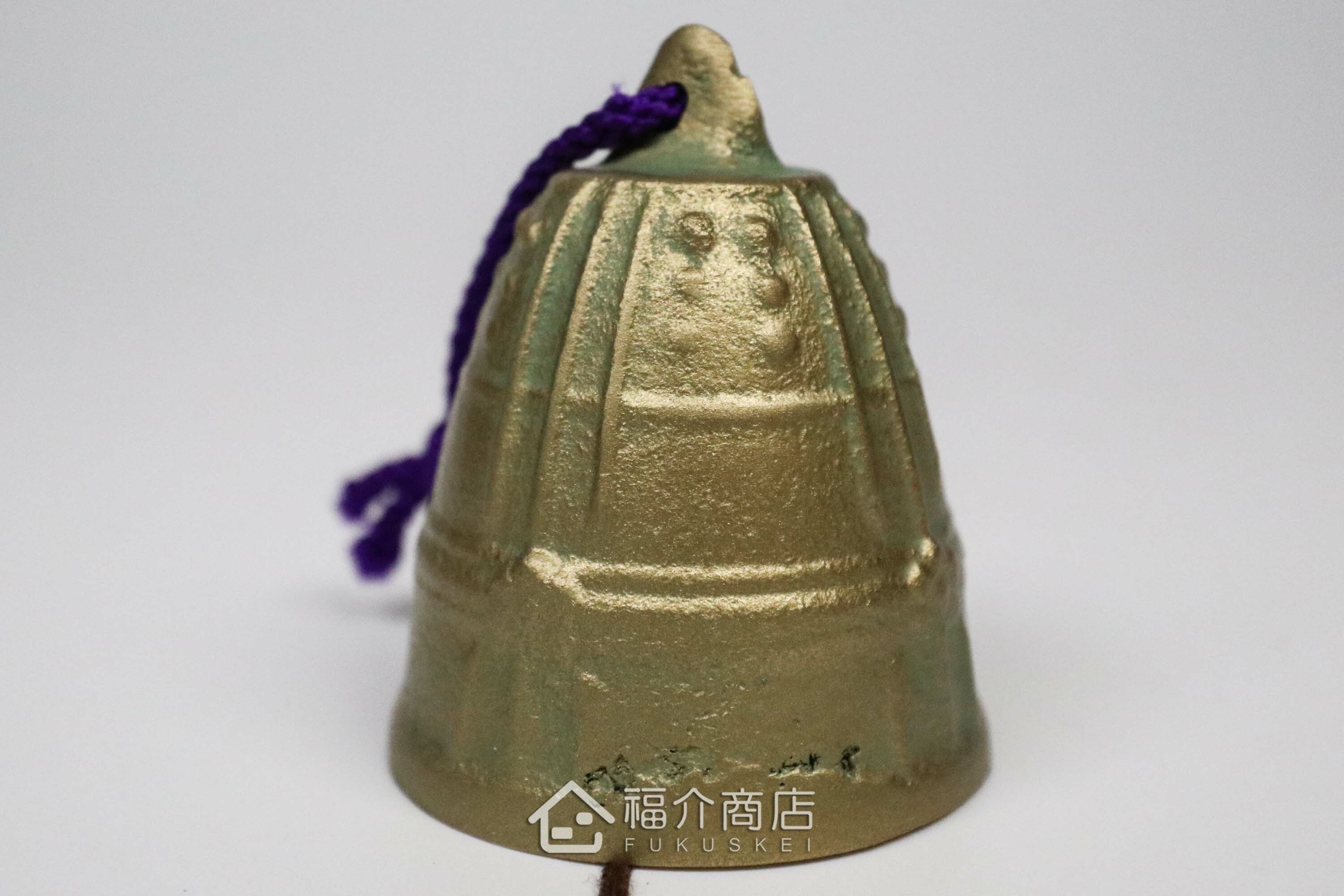 銅製的青銅色釣鐘造型風鈴