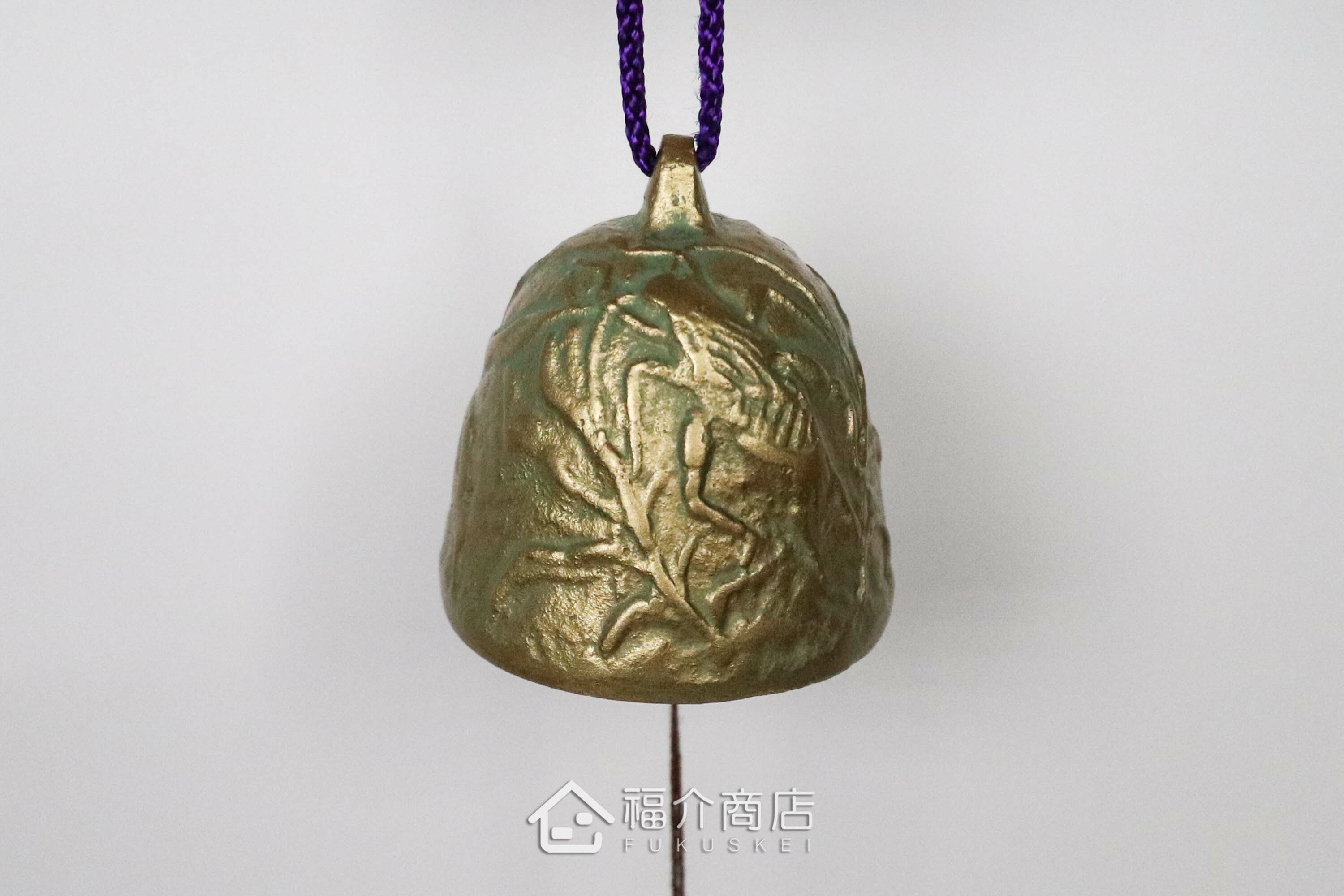 銅製的青銅色蟋蟀造型風鈴