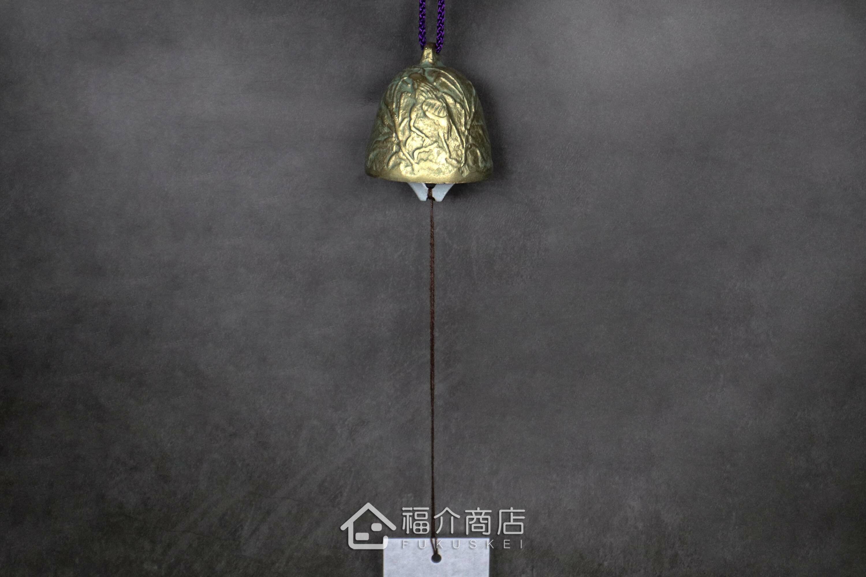 銅製的青銅色蟋蟀造型風鈴