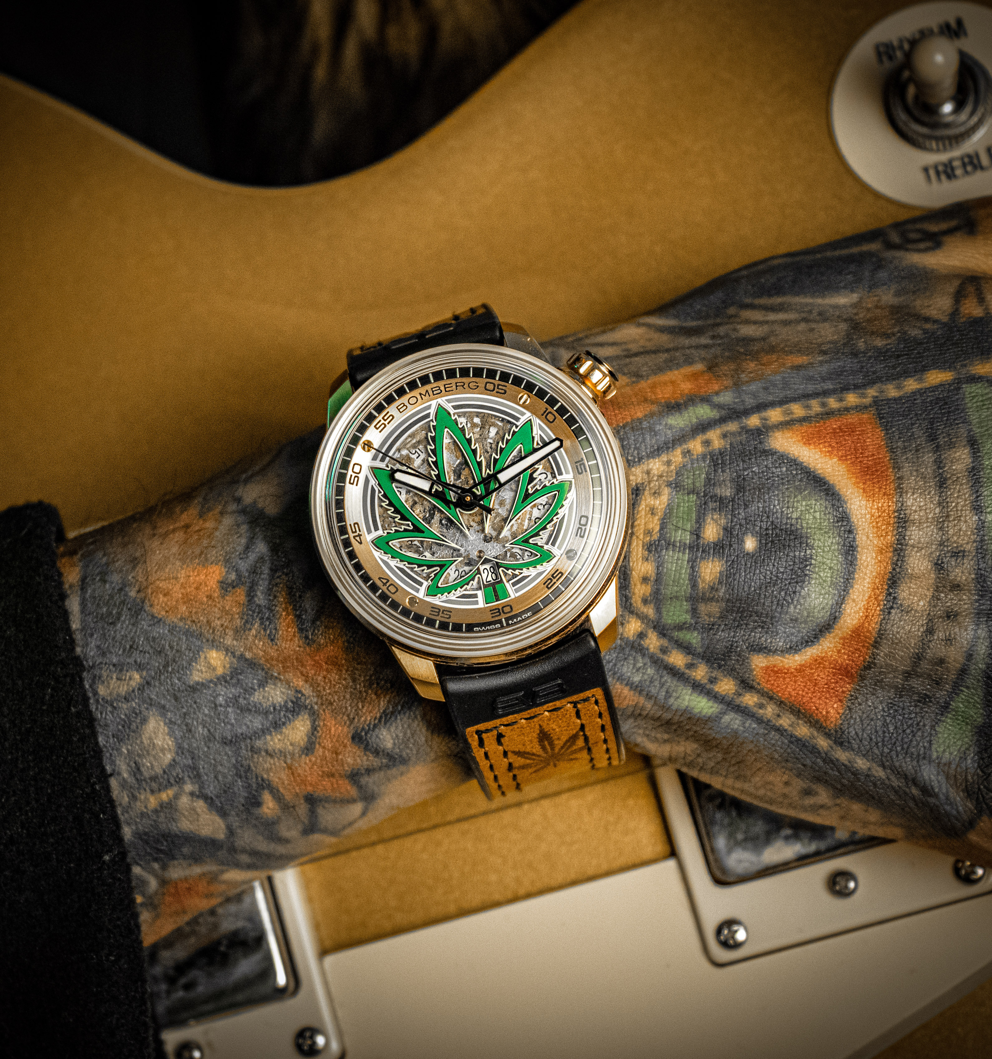 BOMBERG BB-01自動機械系列 CBD Golden腕錶