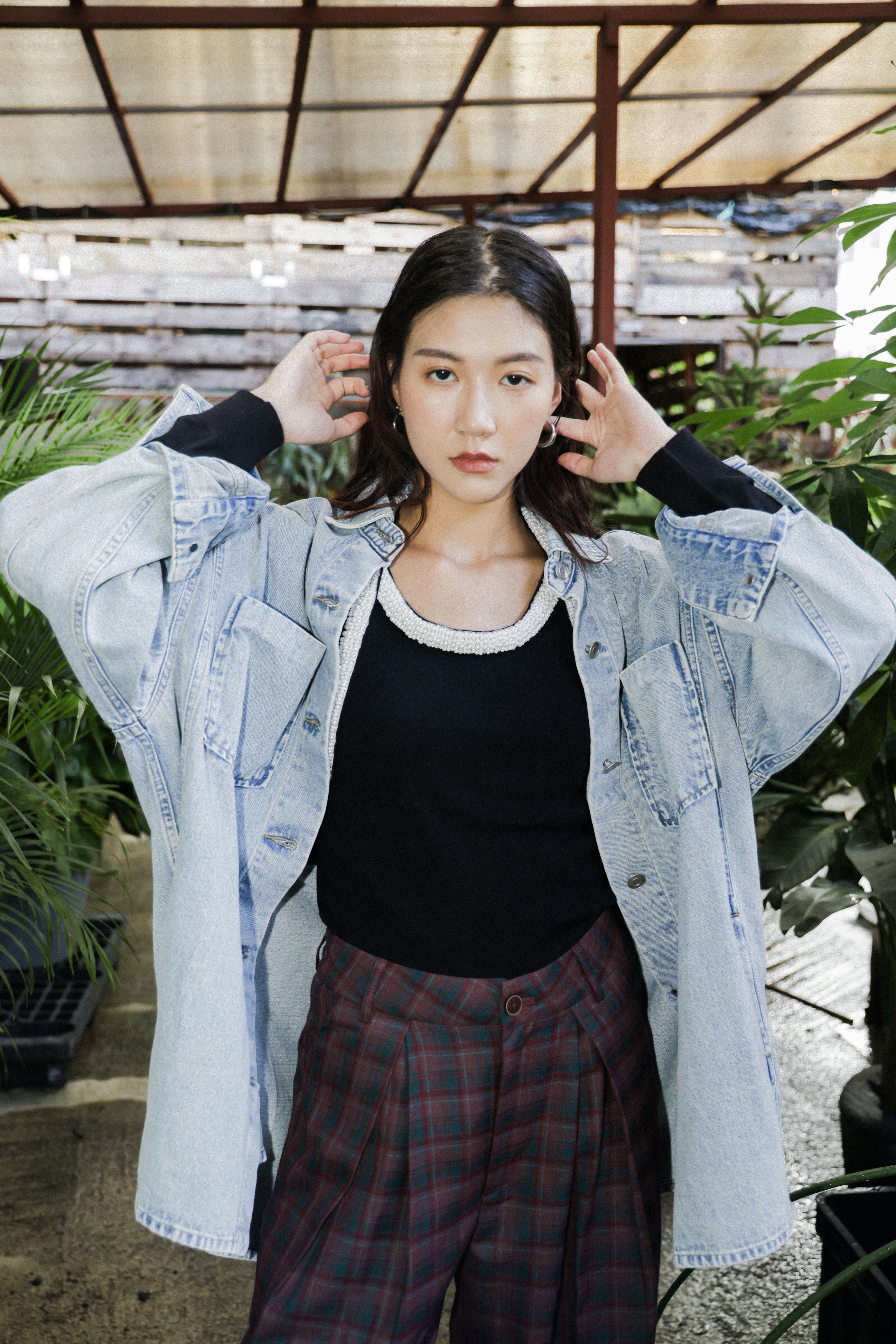 石磨洗水大袋恤衫牛仔褸（現貨款式）