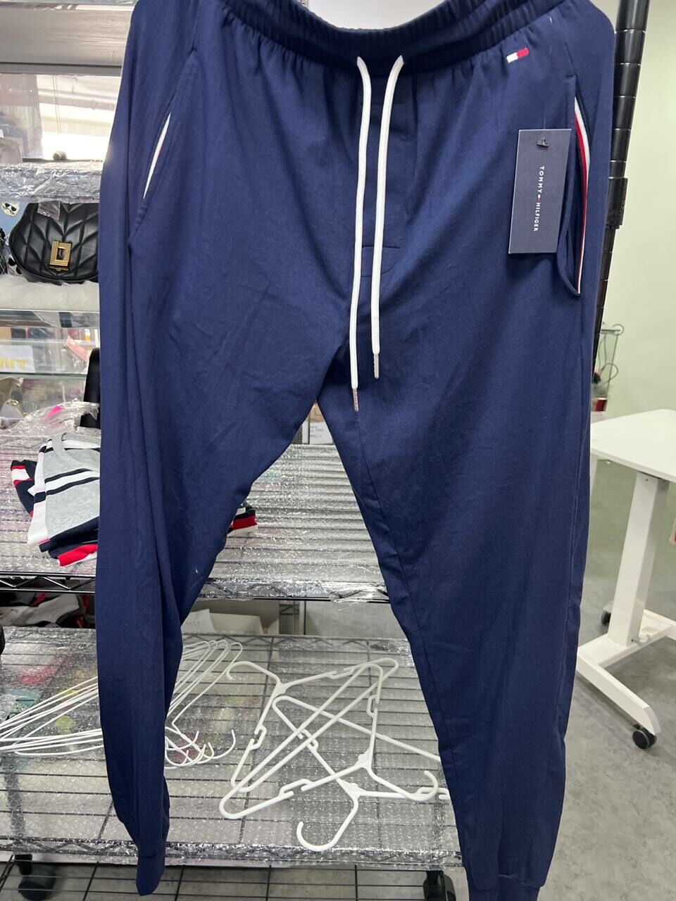 [S] TOMMY HILFIGER SWEATPANTS,DARK NAVY, AD7720540001-DARK NAVY (STH513)