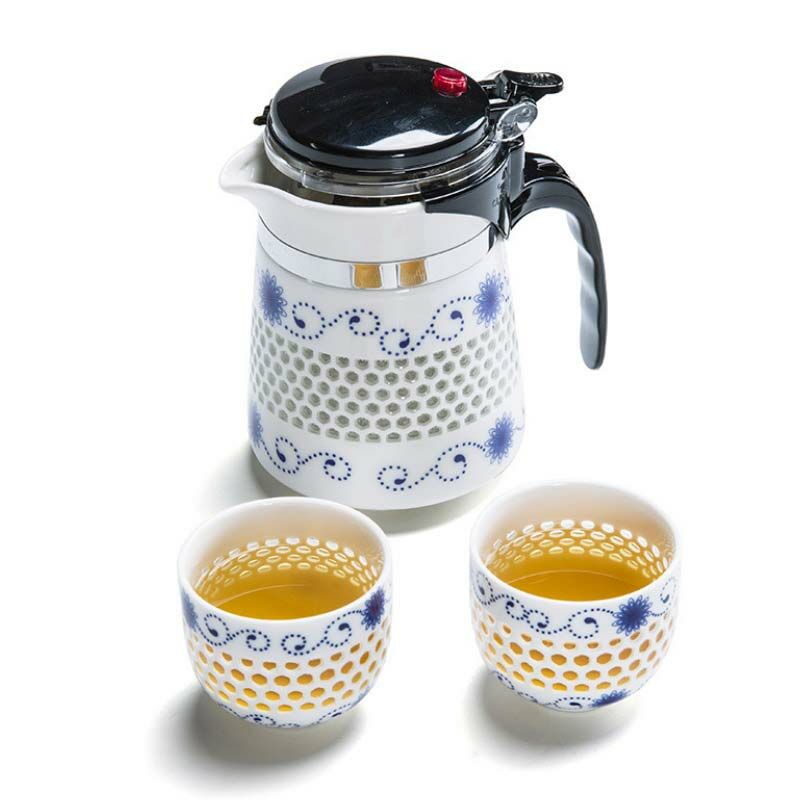 玲瓏瓷飄逸杯壺組-1壺2杯