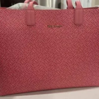 [S] TOMMY HILFIGER 69J8494 ALL OVER LOGO TH SHOULDER BAG,RED, 196805767443 (STH514)