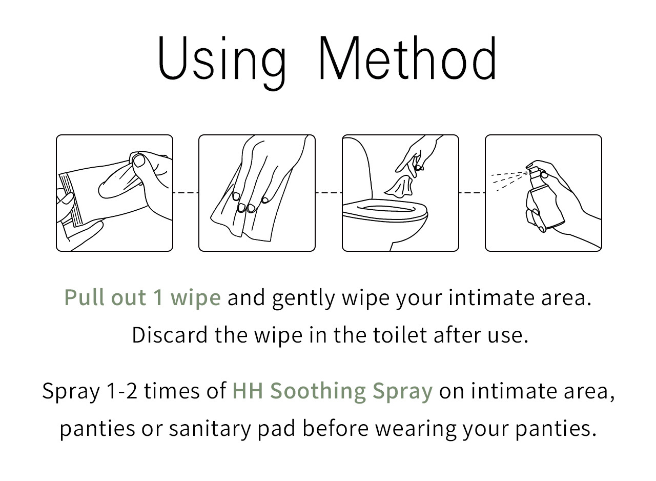 HH Antibacterial Feminine Wipes 20 packs