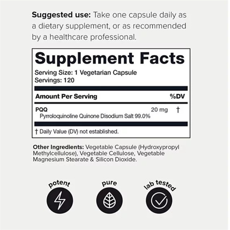 Toniiq PQQ 99%+ Highly Purified and Highly Bioavailable ,120 Capsules