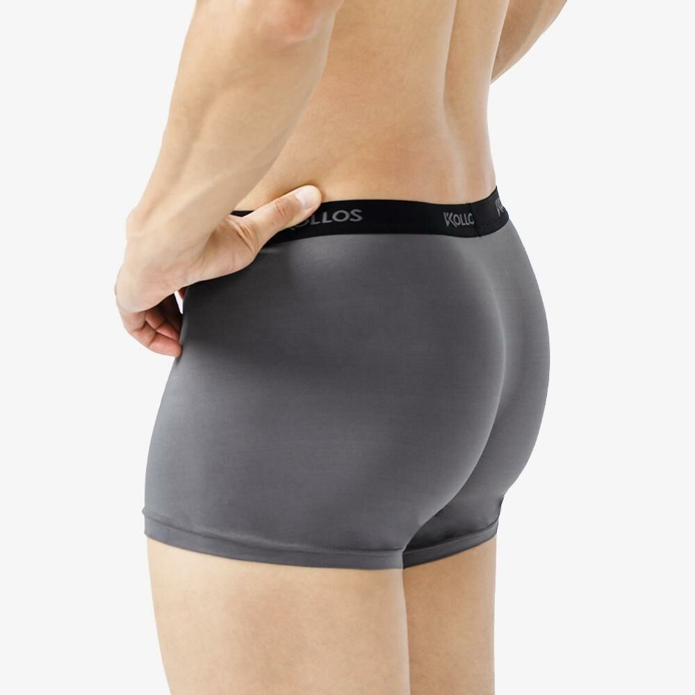 男樂活內褲-雲鐵灰