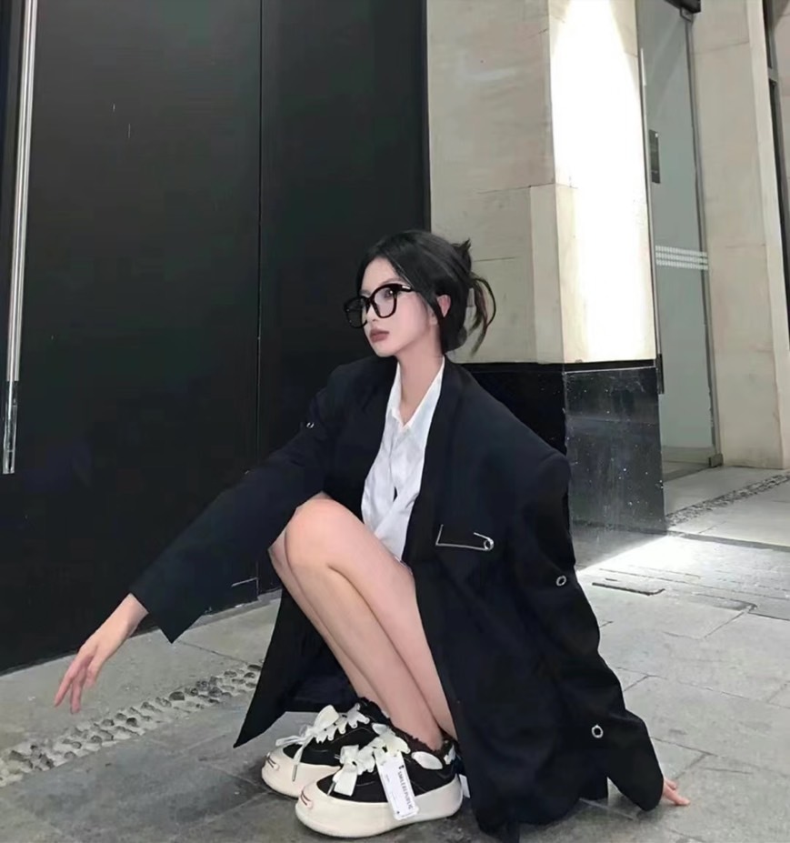 SMILEREPUBLIC 開口笑 一般款 帆布鞋 黑/白 SR20220101001/SR20220101002