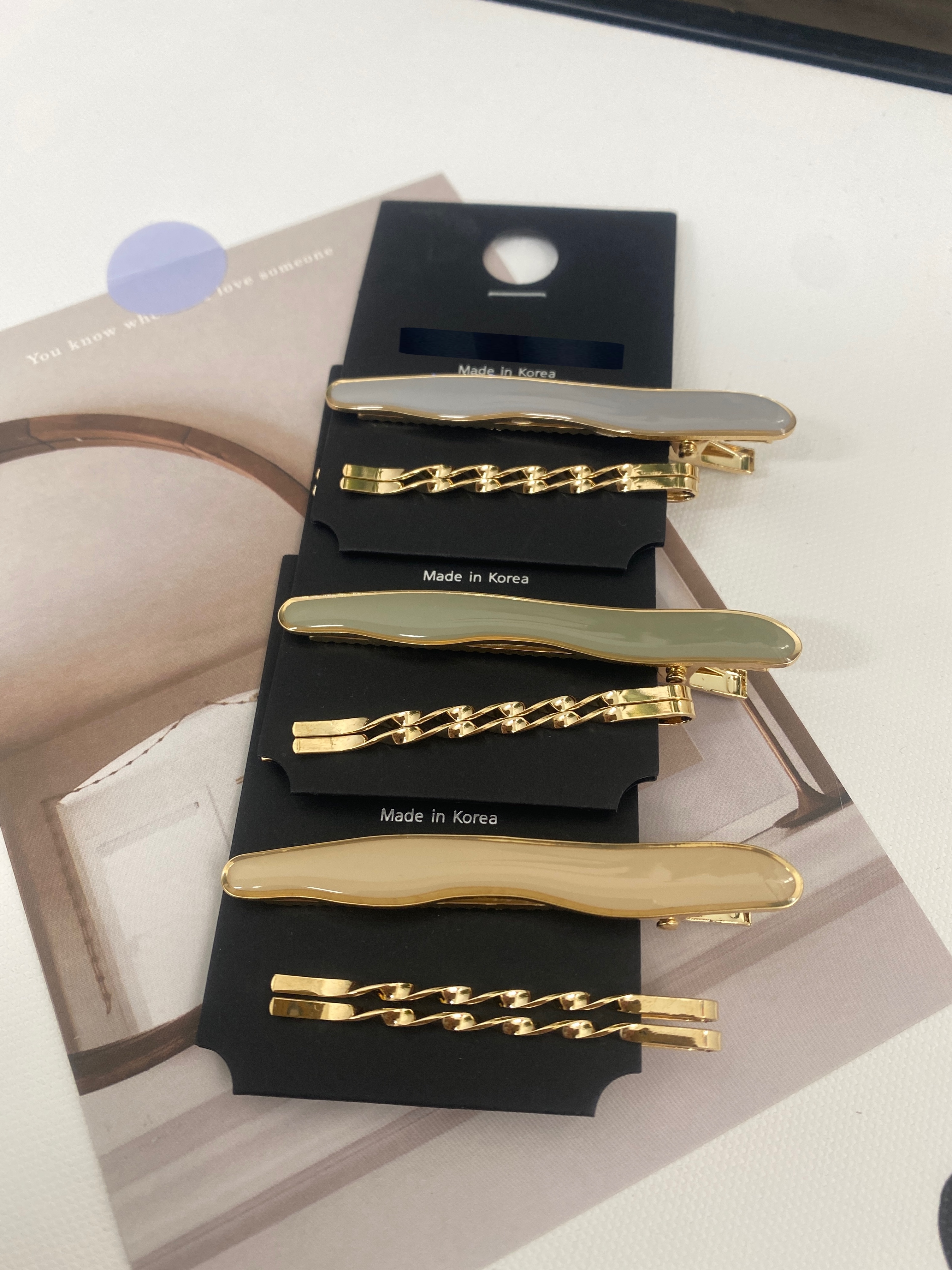 【髮飾】HP0011不規則波浪邊髮夾set