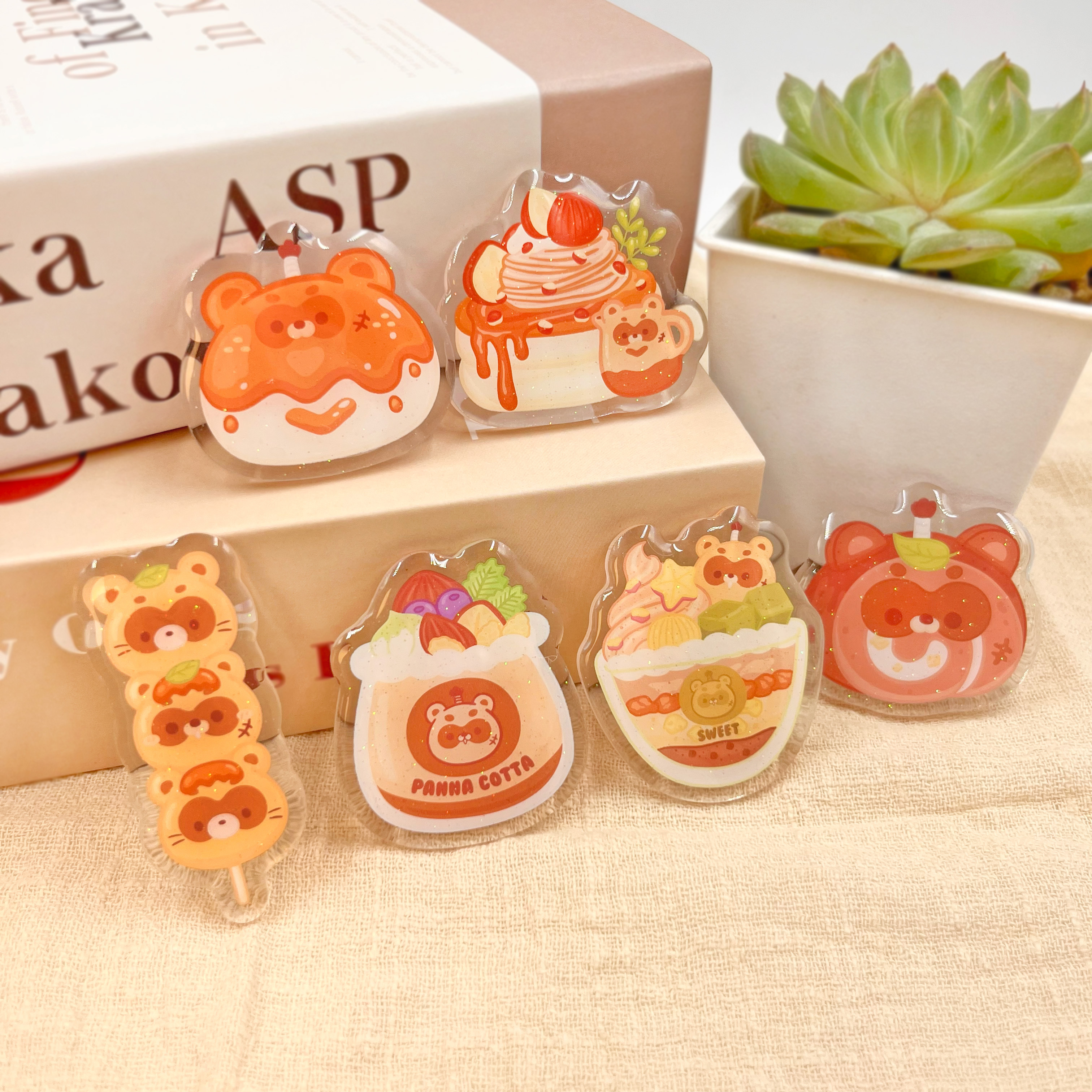 無所侍侍-SWEET甜點屋系列 壓克力磁鐵 (全6款) / 盲抽單售