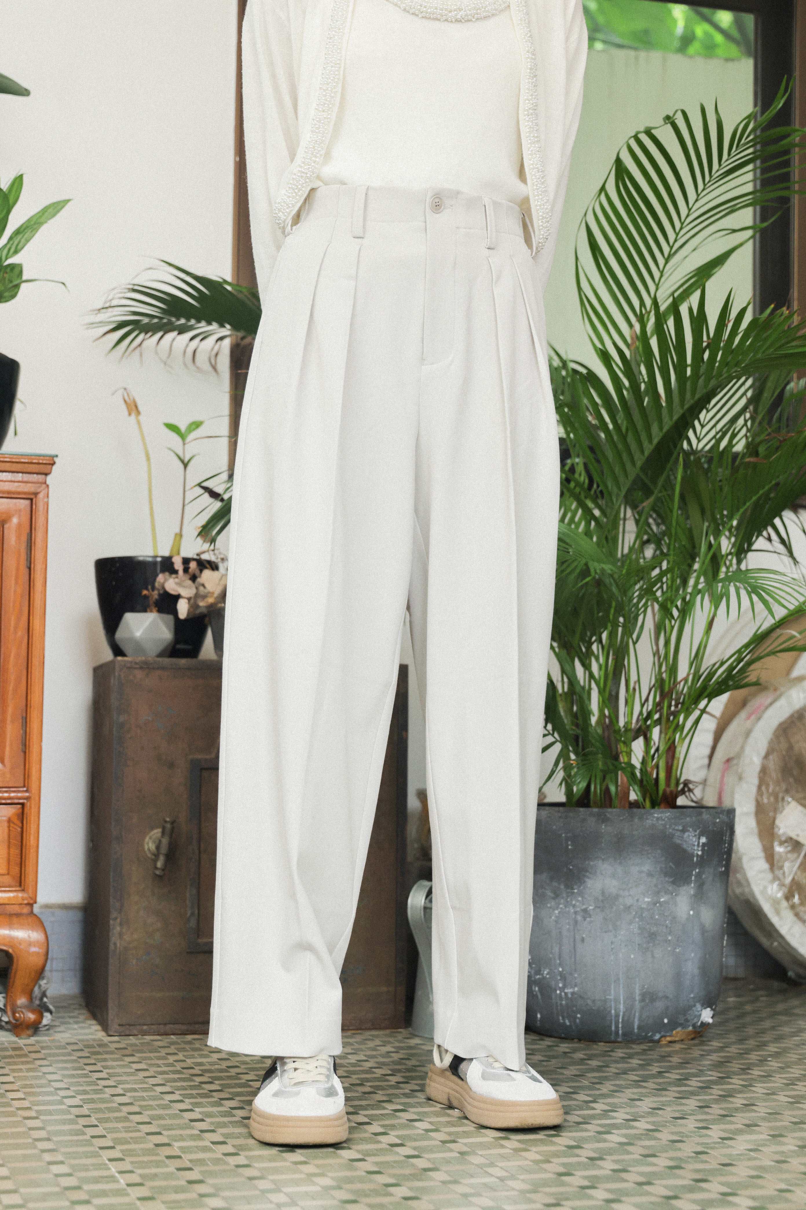 雙褶挺身闊西褲（現貨款式）