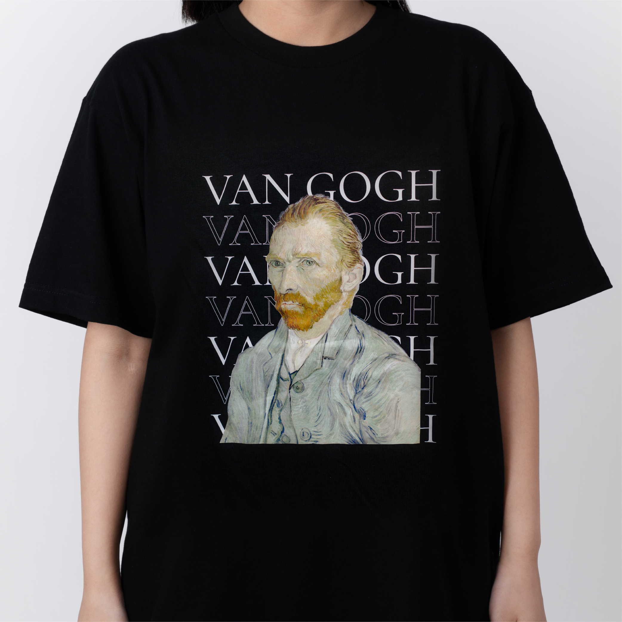 藝術T恤｜梵谷《自畫像VG》黑