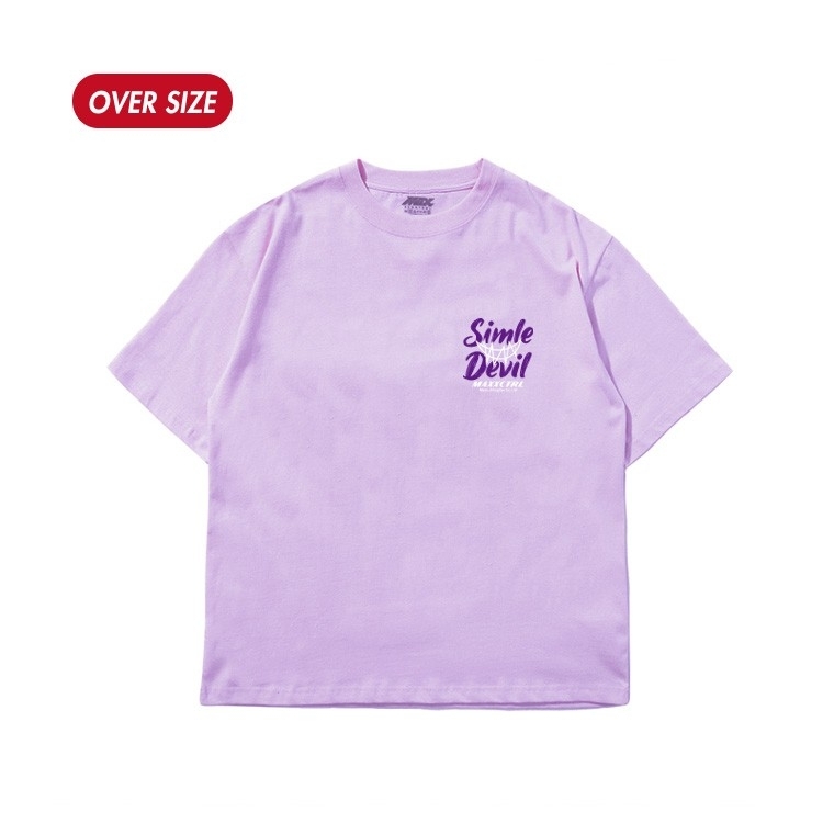 MAXXC 微笑惡魔短T-淡紫