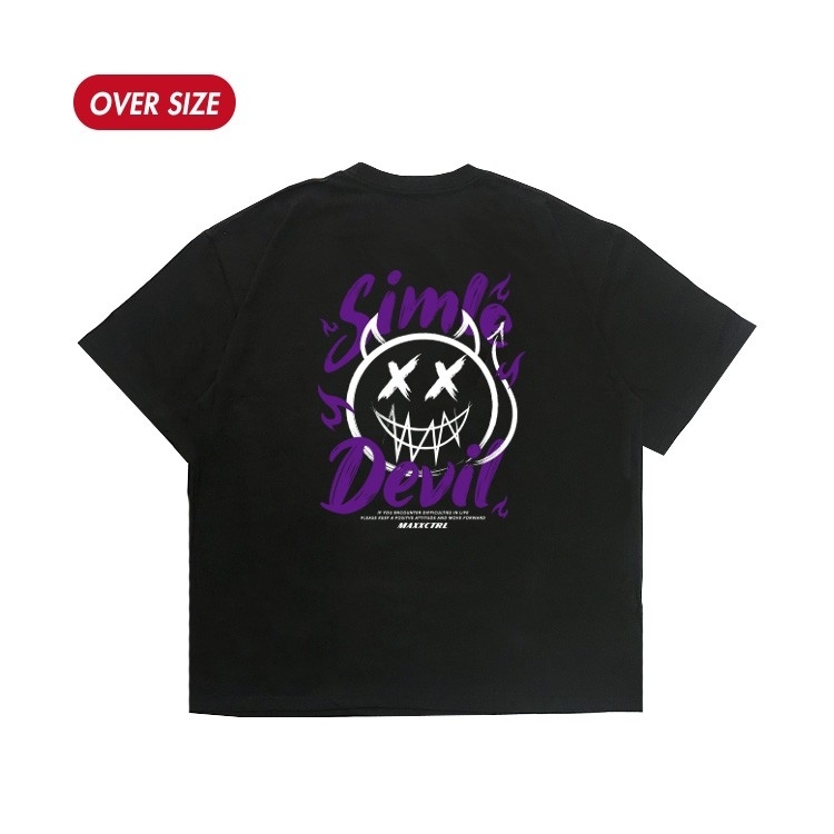 MAXXC 微笑惡魔短T-黑