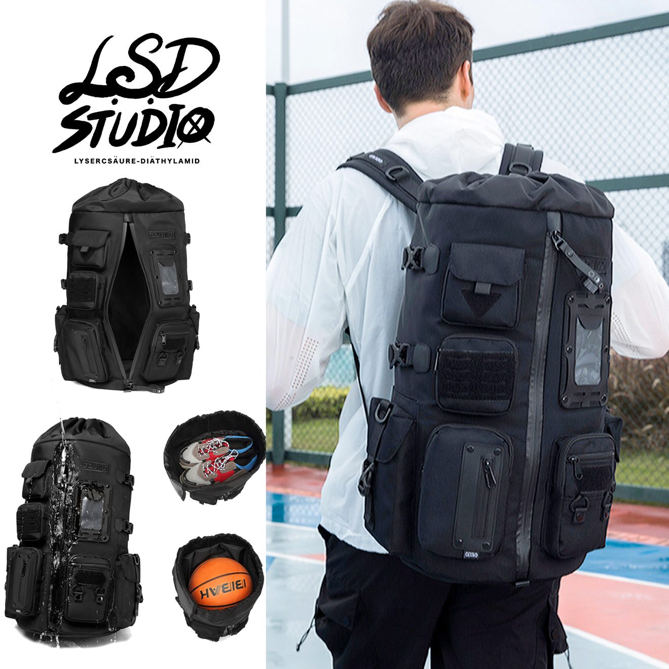 【BGWSW05】幽影系列PreciCent旅行/運動專用防水後背包