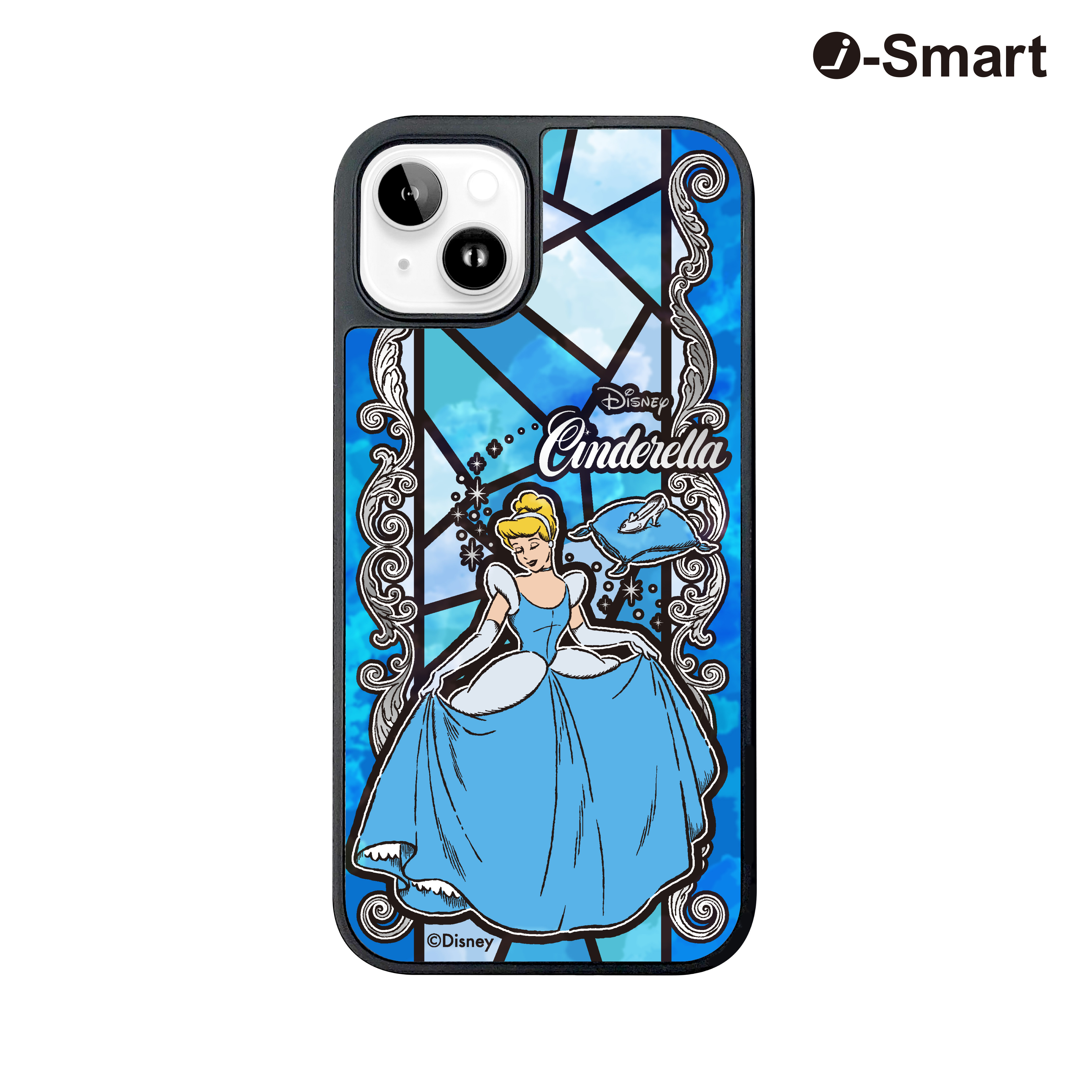 i-Smart迪士尼公主系列彩繪玻璃手機殼-灰姑娘 Cinderella
