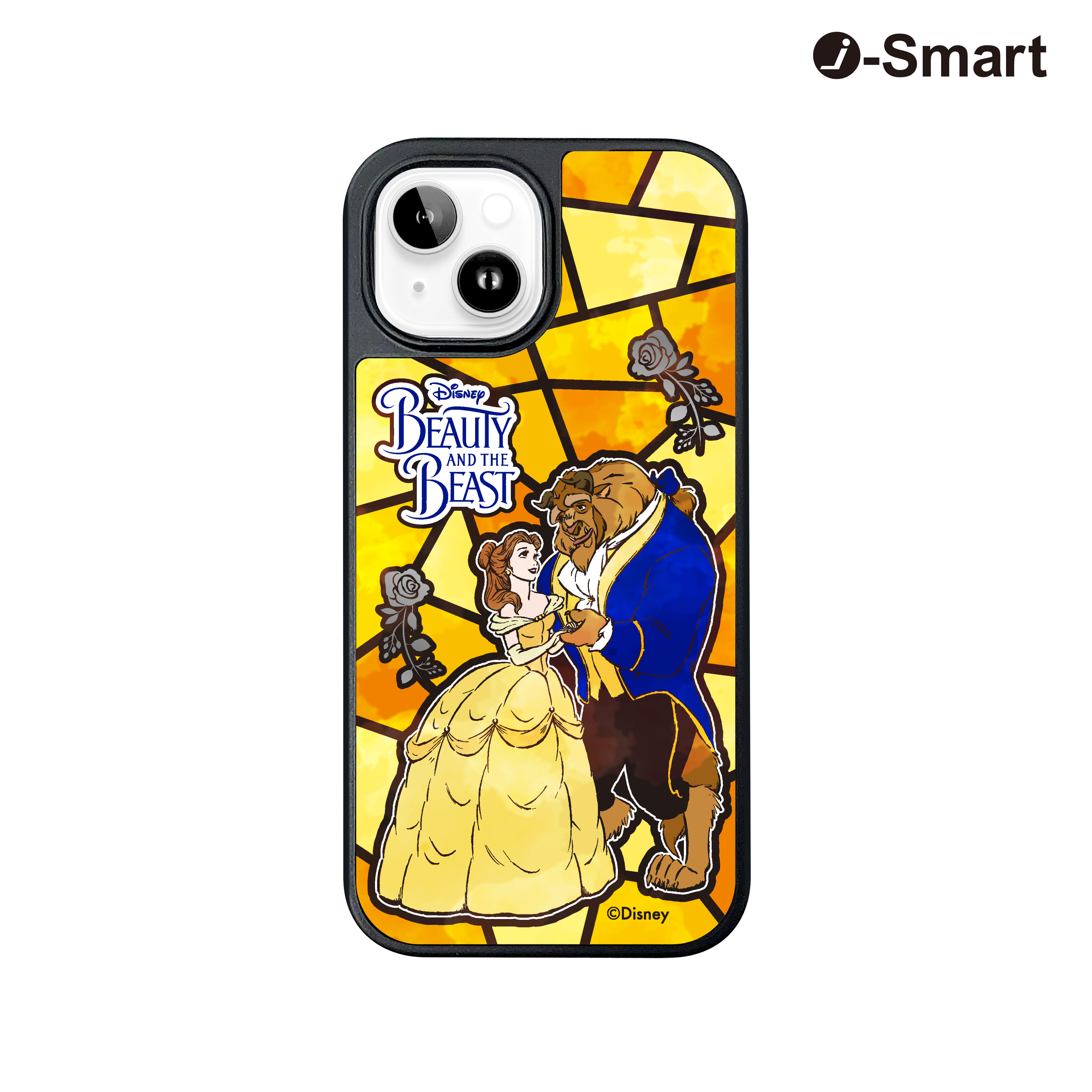 i-Smart迪士尼公主系列彩繪玻璃手機殼-貝兒 Belle