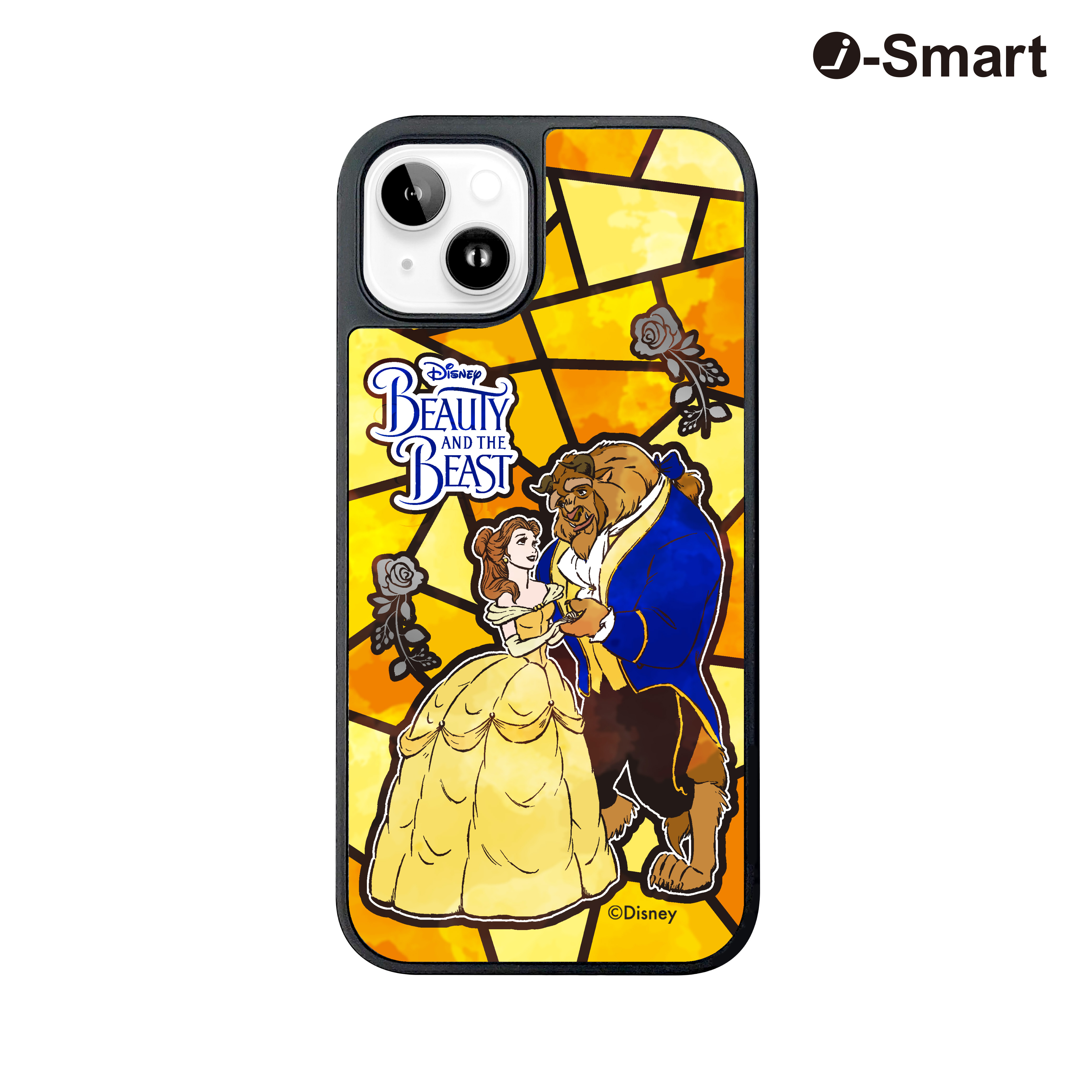 i-Smart迪士尼公主系列彩繪玻璃手機殼-貝兒 Belle