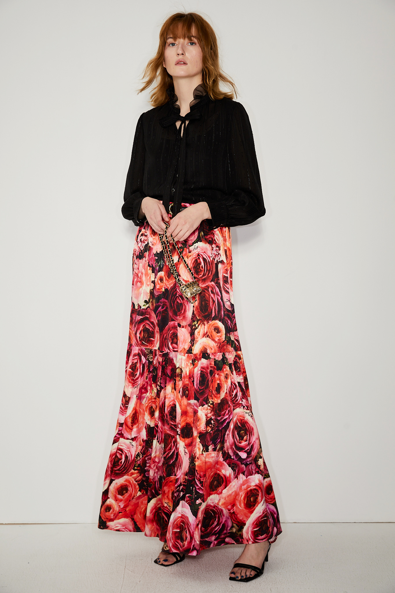 BC15005A1駱駝商隊薄紗立領貴族襯衫(兩色)