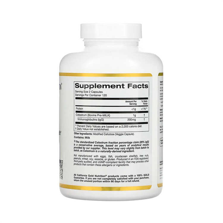 California Gold Nutrition, Colostrum, 240 Veggie Capsules