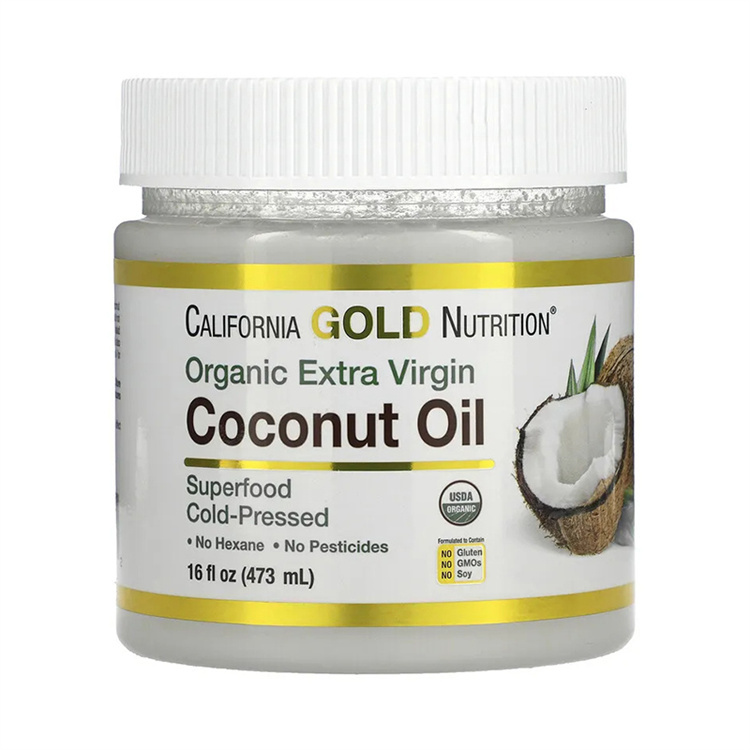 California Gold Nutrition Organic  Extra Virgin Coconut Oil ,473 ml