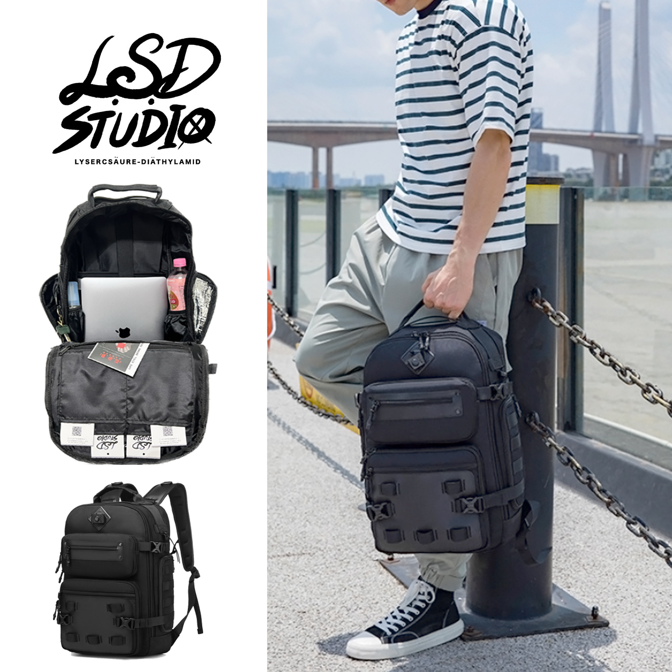 【BGWSW06】幽影系列Perfex原力極簡造型後背包