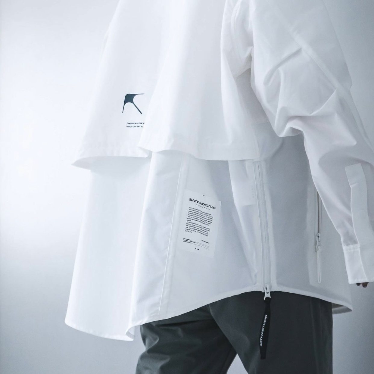 SATIVA H.BK-02 Banded-Collar Pocket Shirt 長袖 襯衫 二色