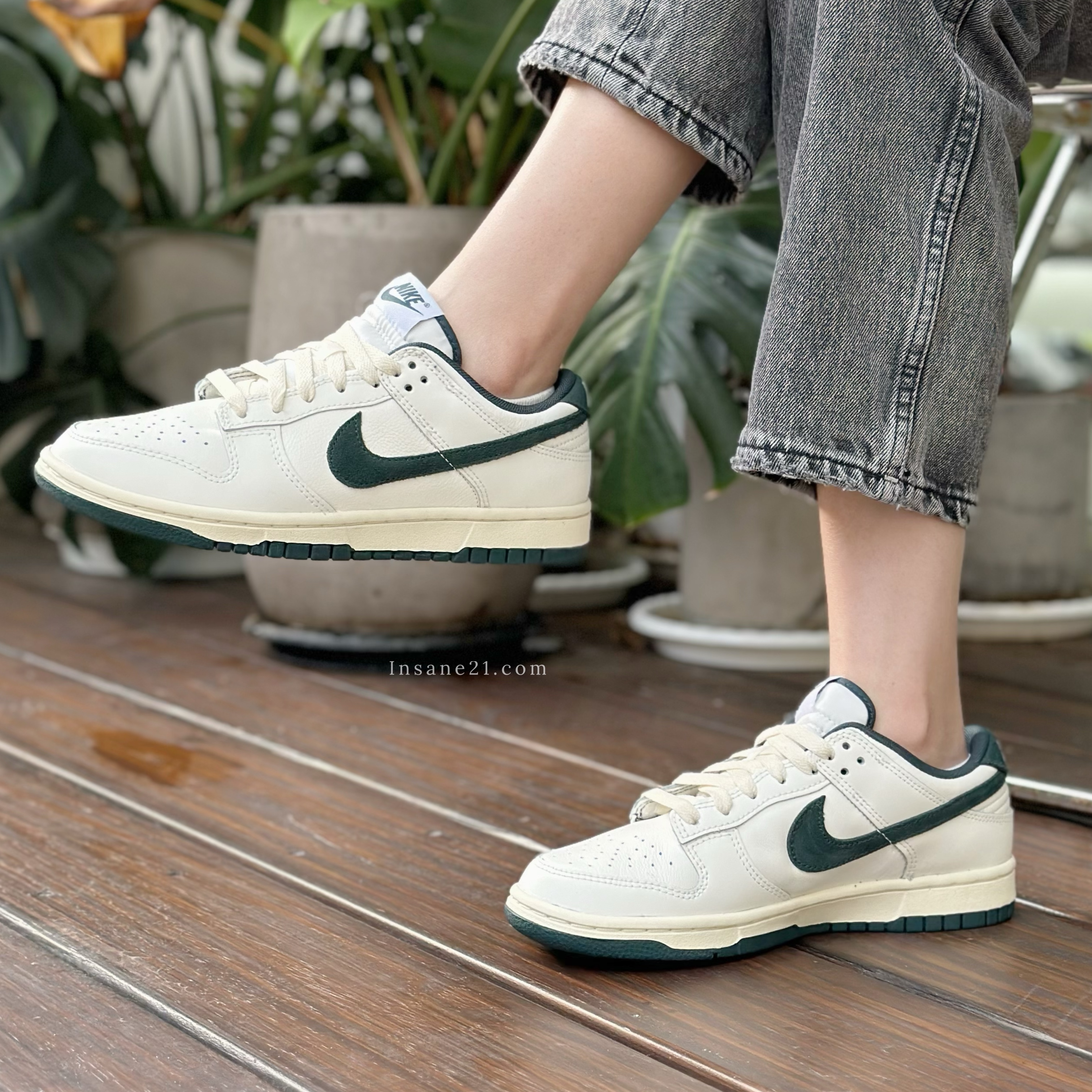 NIKE DUNK LOW ATHLETIC DEPARTMANT 復古綠白綠男鞋FQ8080-133