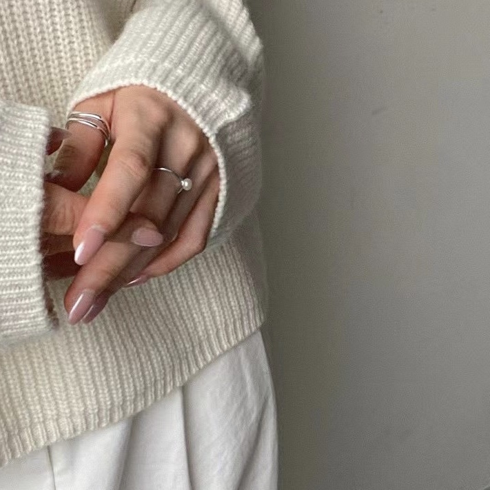 925 silver-A pearl Ring