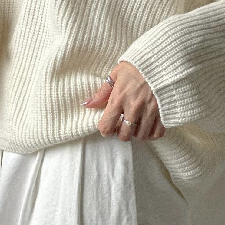 925 silver-A pearl Ring