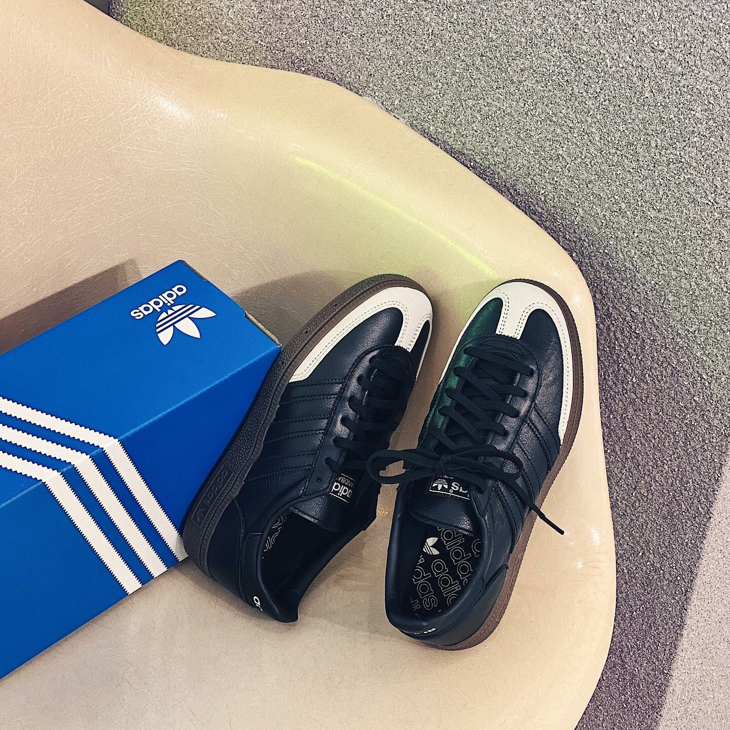 Adidas Originals Handball Spezial 巧克力炫風 日本限定 黑色 皮革 復古 德訓鞋 ID6115