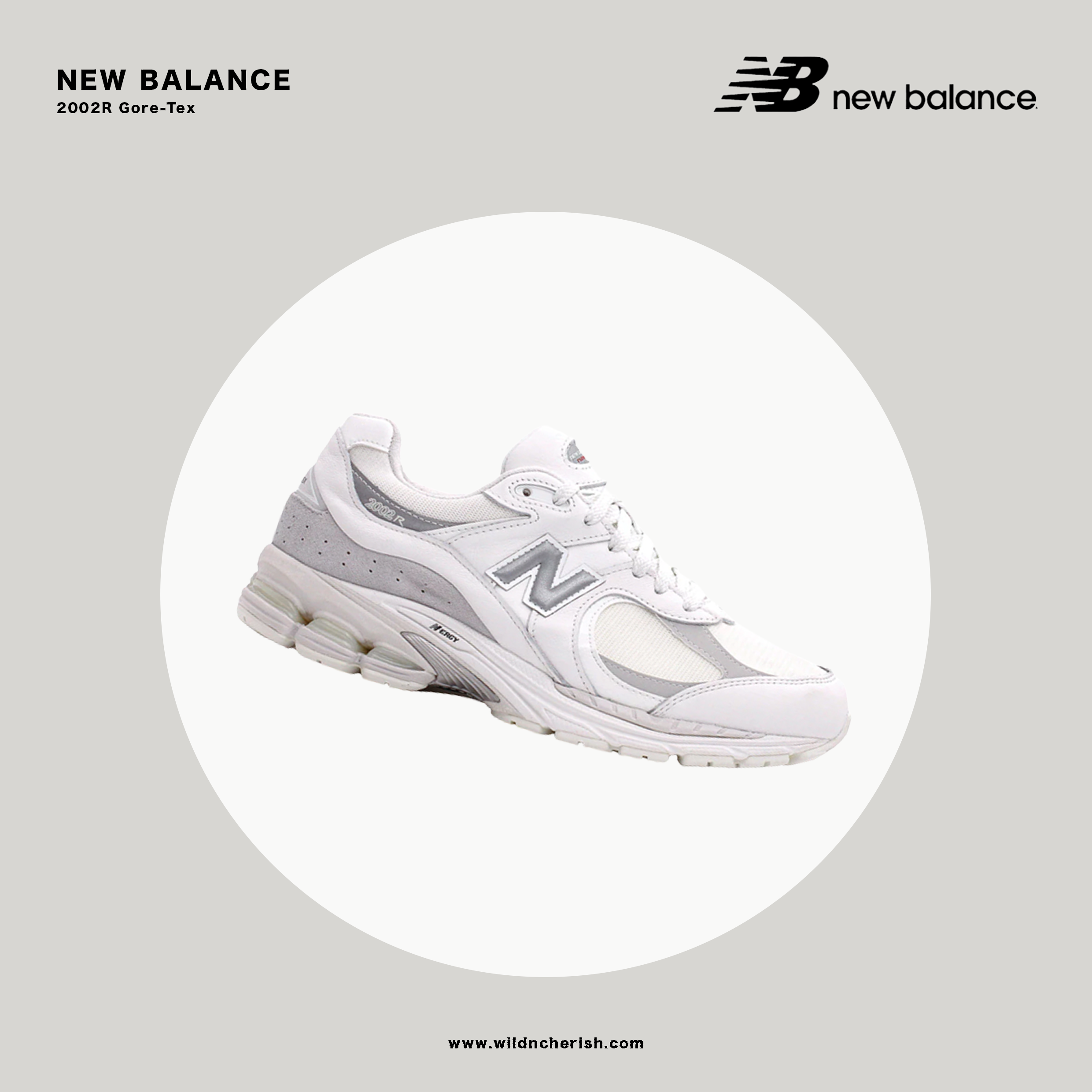 預訂| New Balance 2002R Gore-Tex 白灰銀專業級防水