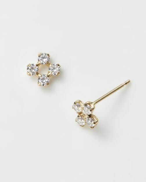 [連線優惠] NOJESS K10小花鋯石耳環