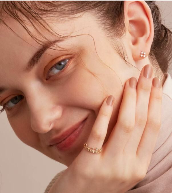 [連線優惠] NOJESS K10小花鋯石耳環