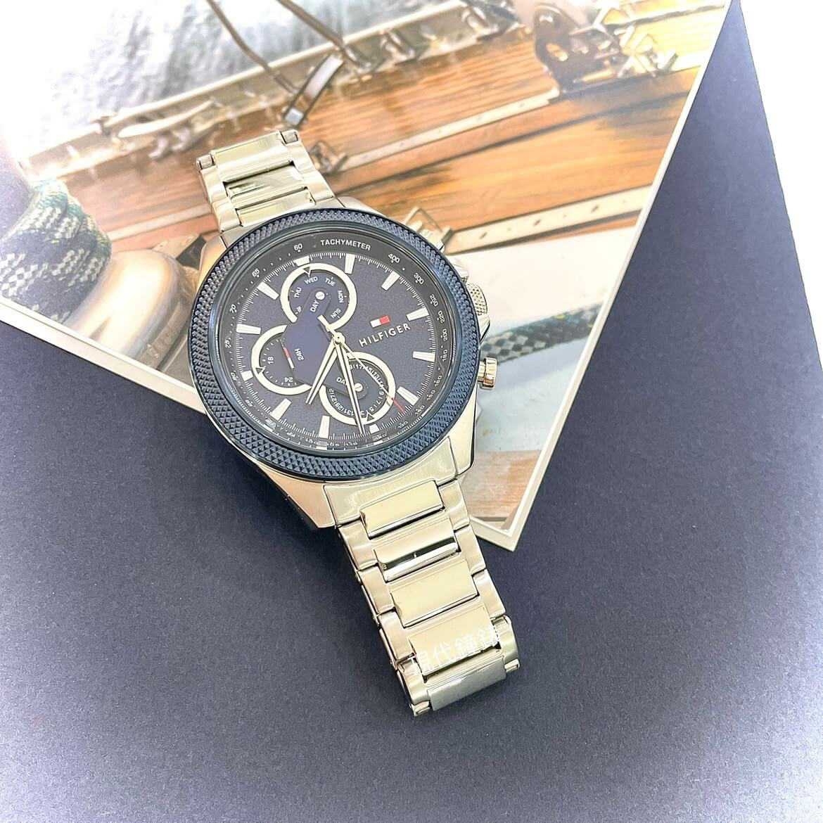 【Tommy Hilfiger】競速造型大錶徑男錶 1792080 46mm 現代鐘錶