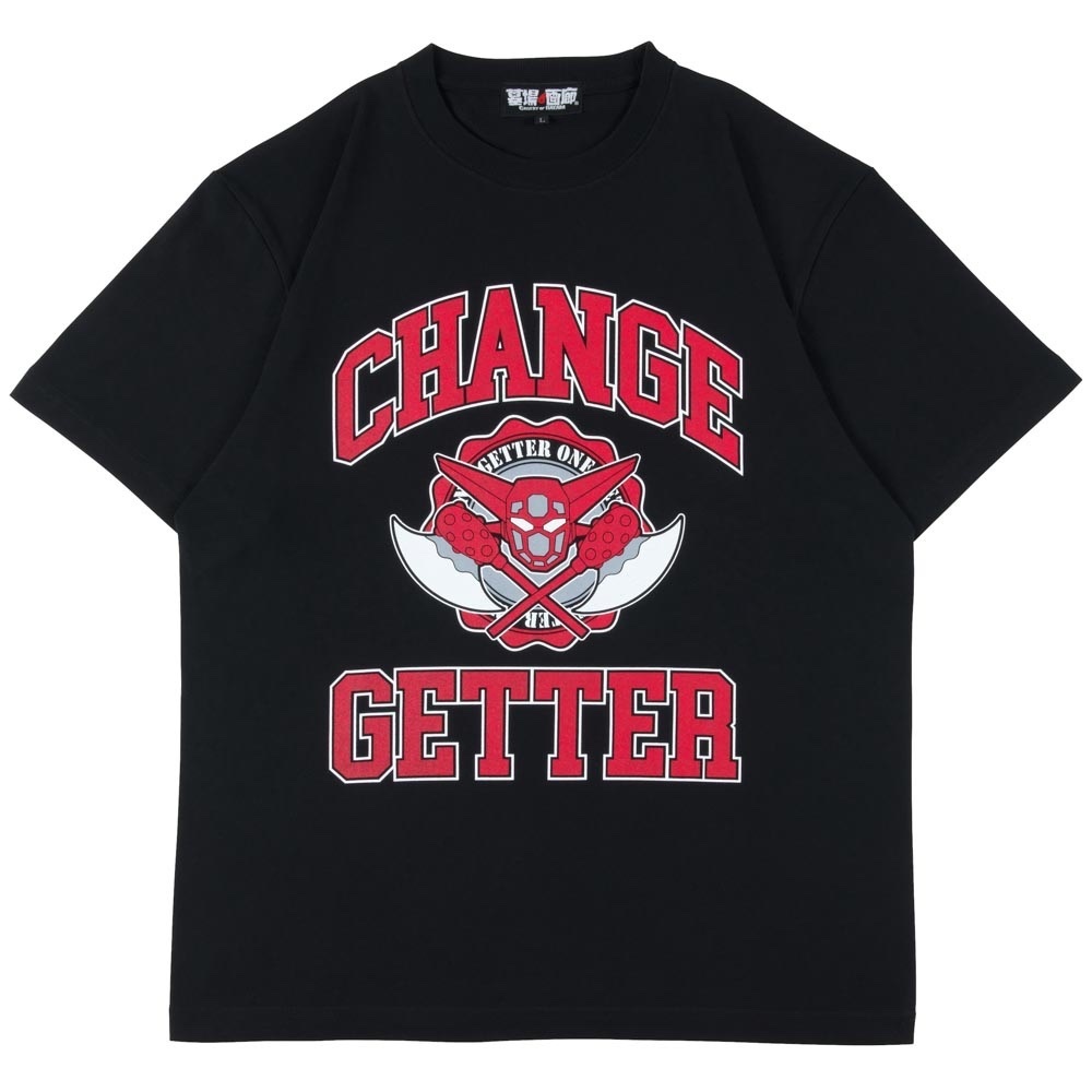 預訂2024/3月 ゲッターロボ/ゲッター1 カレッジ Tシャツ/ブラック