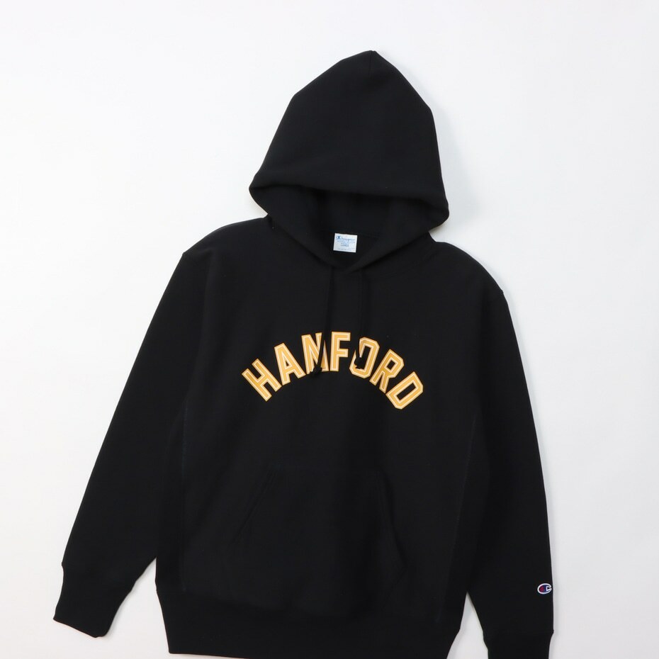 男款-REVERSE WEAVE11.5oz重磅學院風寬版連帽衛衣-黑色（C3-Y114-090）