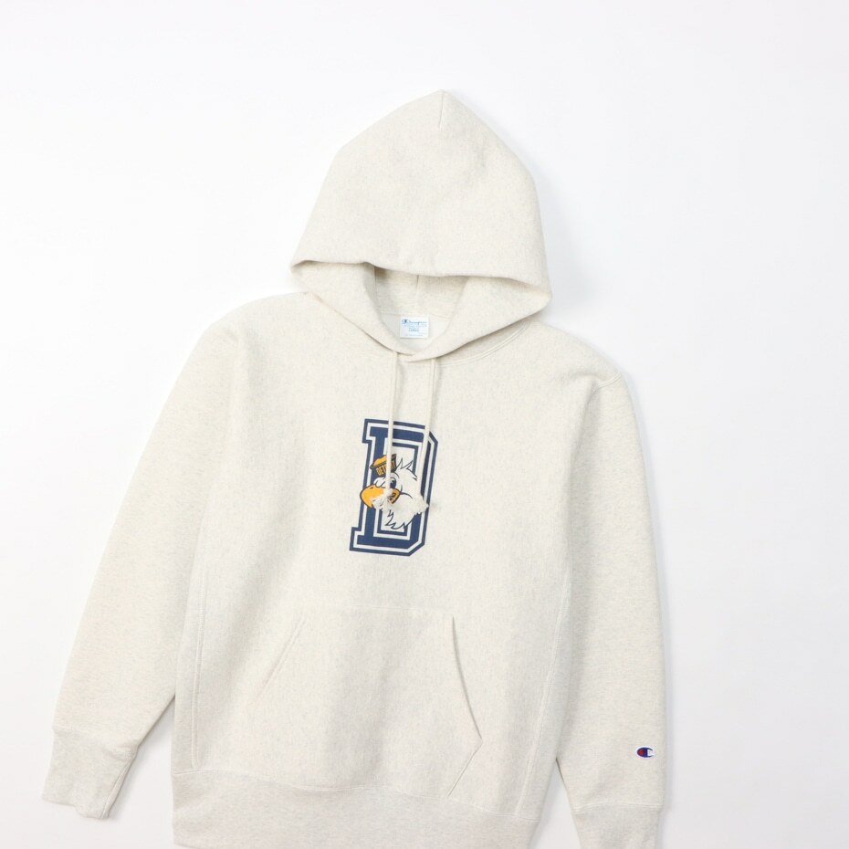 男款-REVERSE WEAVE 11.5oz重磅學院風寬版連帽衛衣-米色（C3-Y114-810）