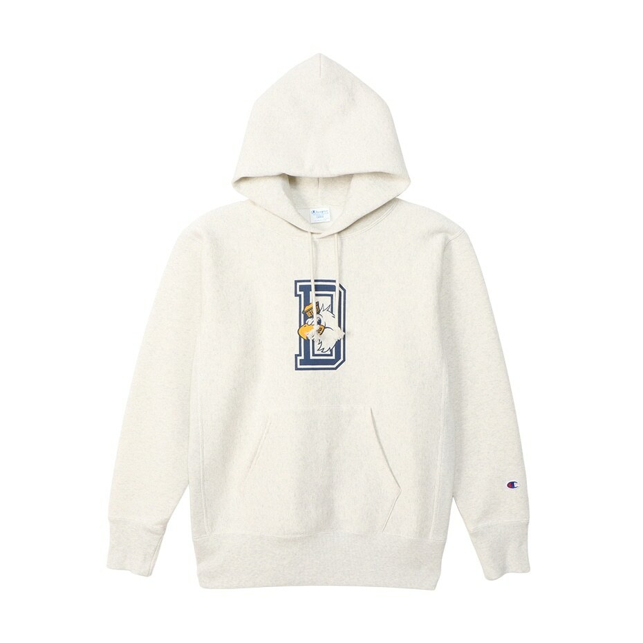 男款-REVERSE WEAVE 11.5oz重磅學院風寬版連帽衛衣-米色（C3-Y114-810）