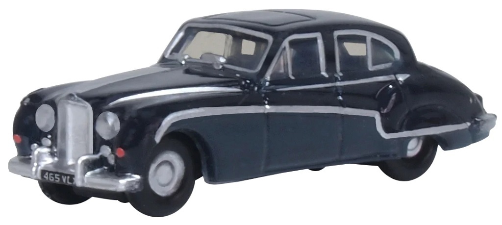 Oxford NJAG8003 1:148 Diecast Jaguar MKVIII Indigo Blue-Cotswold Blue 捷豹汽車.藍
