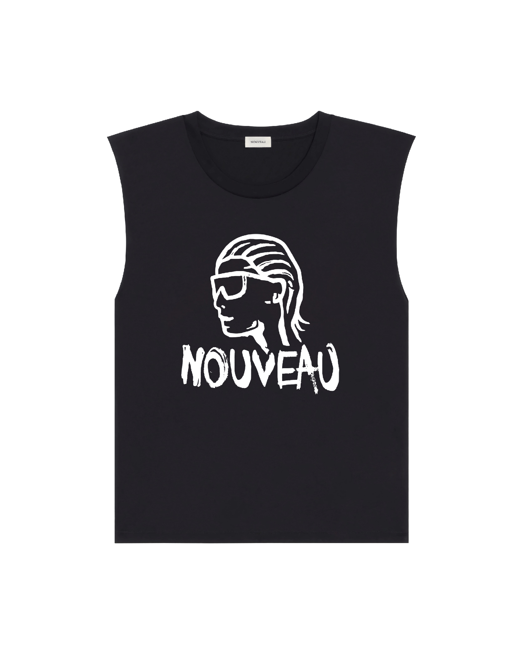 NOUVEAU SLICK-BACK LOOSE VEST TOP