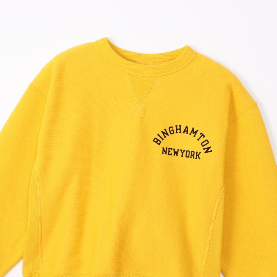 女款- CASUAL學院風寬版衛衣-黃色（CW-Y002-573）