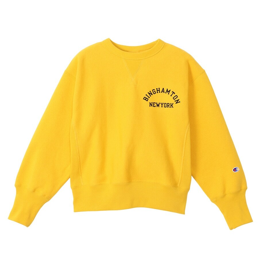 女款- CASUAL學院風寬版衛衣-黃色（CW-Y002-573）