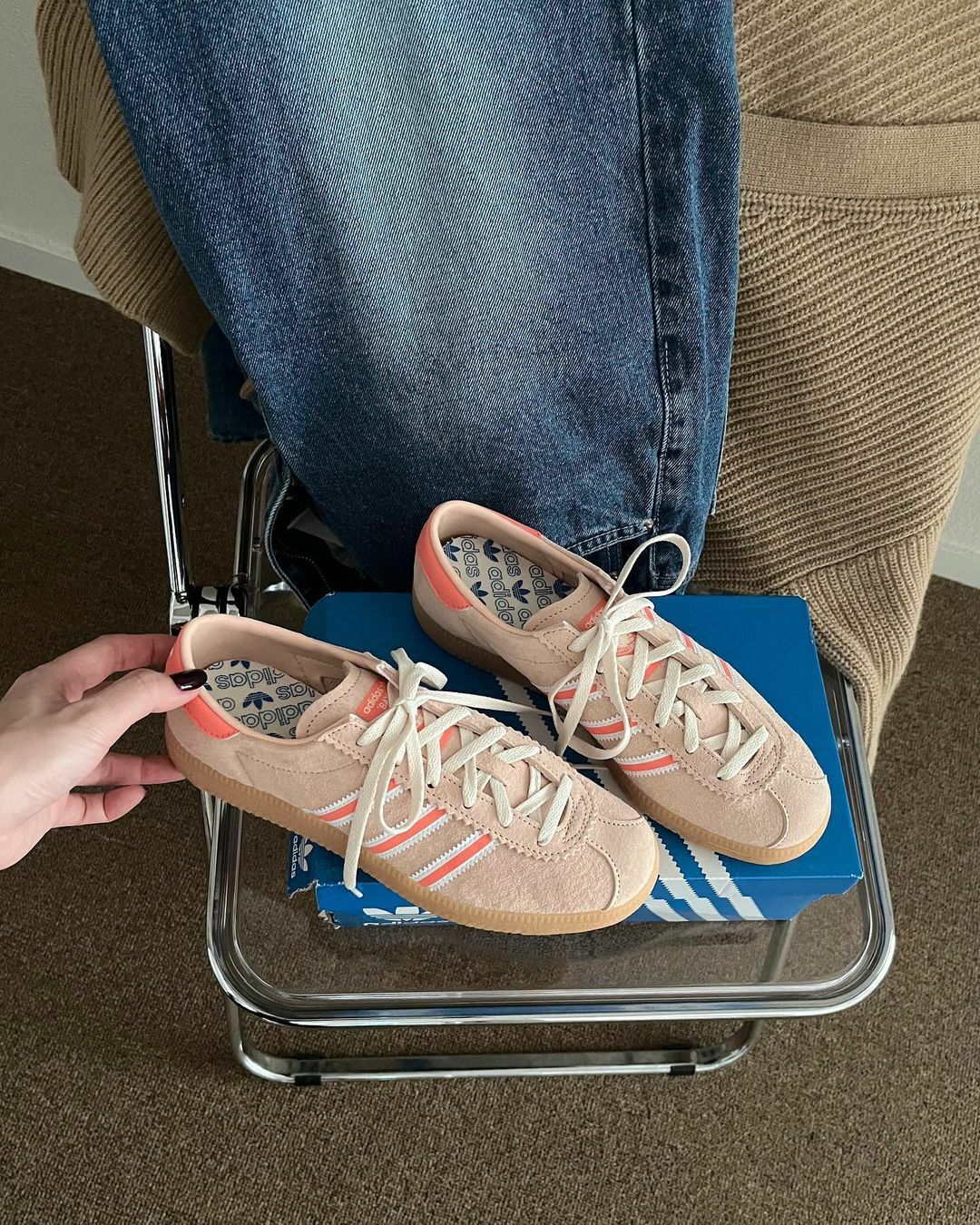 Adidas Originals State Series 象牙奶茶 奶茶色 水蜜桃橘 生膠底 復古 德訓鞋 ID2109