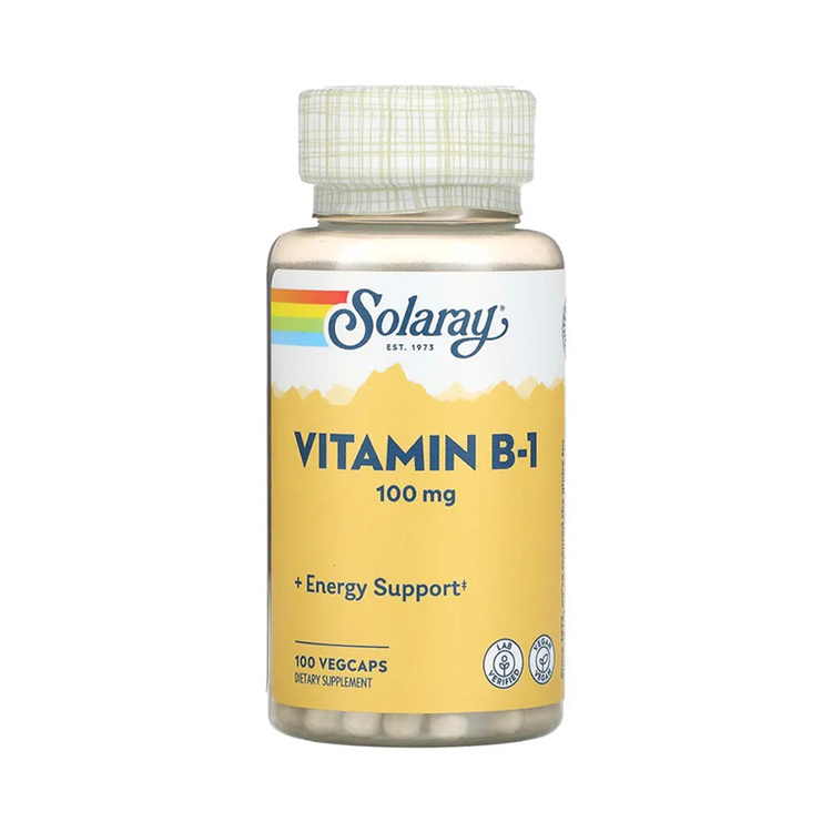 Solaray Vitamin B-1, 100 mg, 100 VegCaps