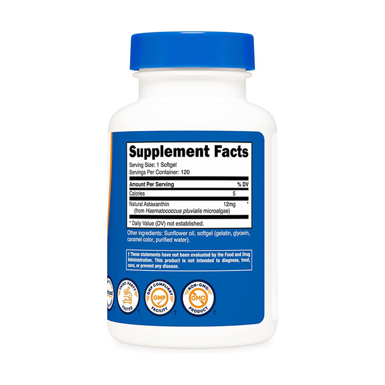 Nutricost Astaxanthin 12 mg ,120 Softgels