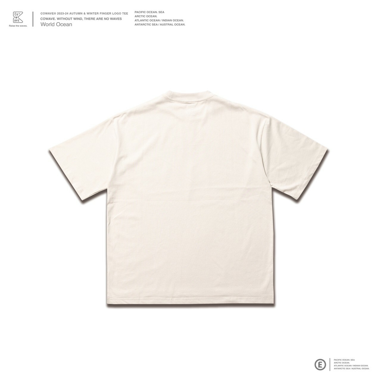 Cowave 2023-24 Fall & Winter Finger LOGO tee 杏色