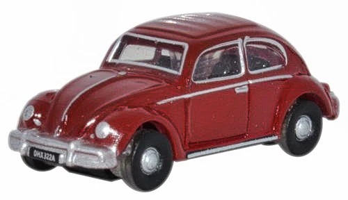 Oxford NVWB002 1:148 Diecast Ruby Red VW Beetle 福斯金龜車.紅