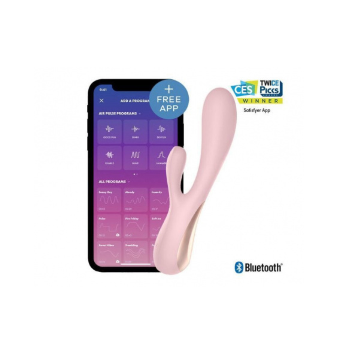 Satisfyer - Mono Flex 兔子按摩棒 - 粉色